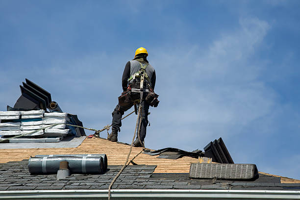 Professional Gutter Installation technician working in Richton Park, IL